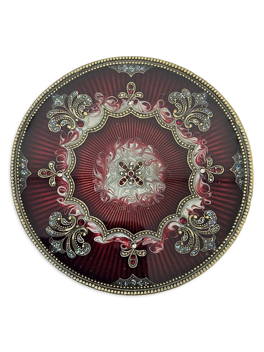 Tizo Jeweled Round Coaster - Red