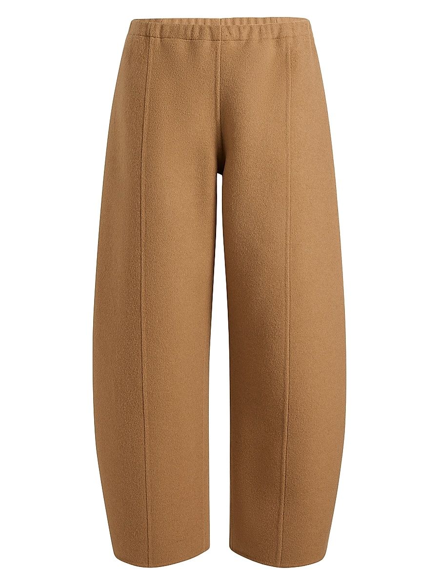 Women's Clover Fleece Wool Pants - Camel - Size Large