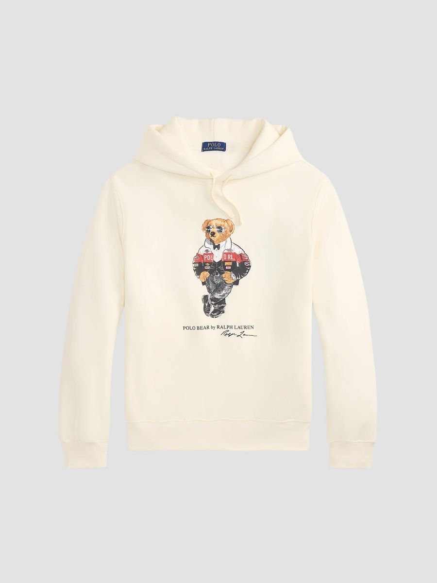 Polo Ralph Lauren Men's Polo Bear Fleece Hoodie - Clubhouse Cream - Size XXL