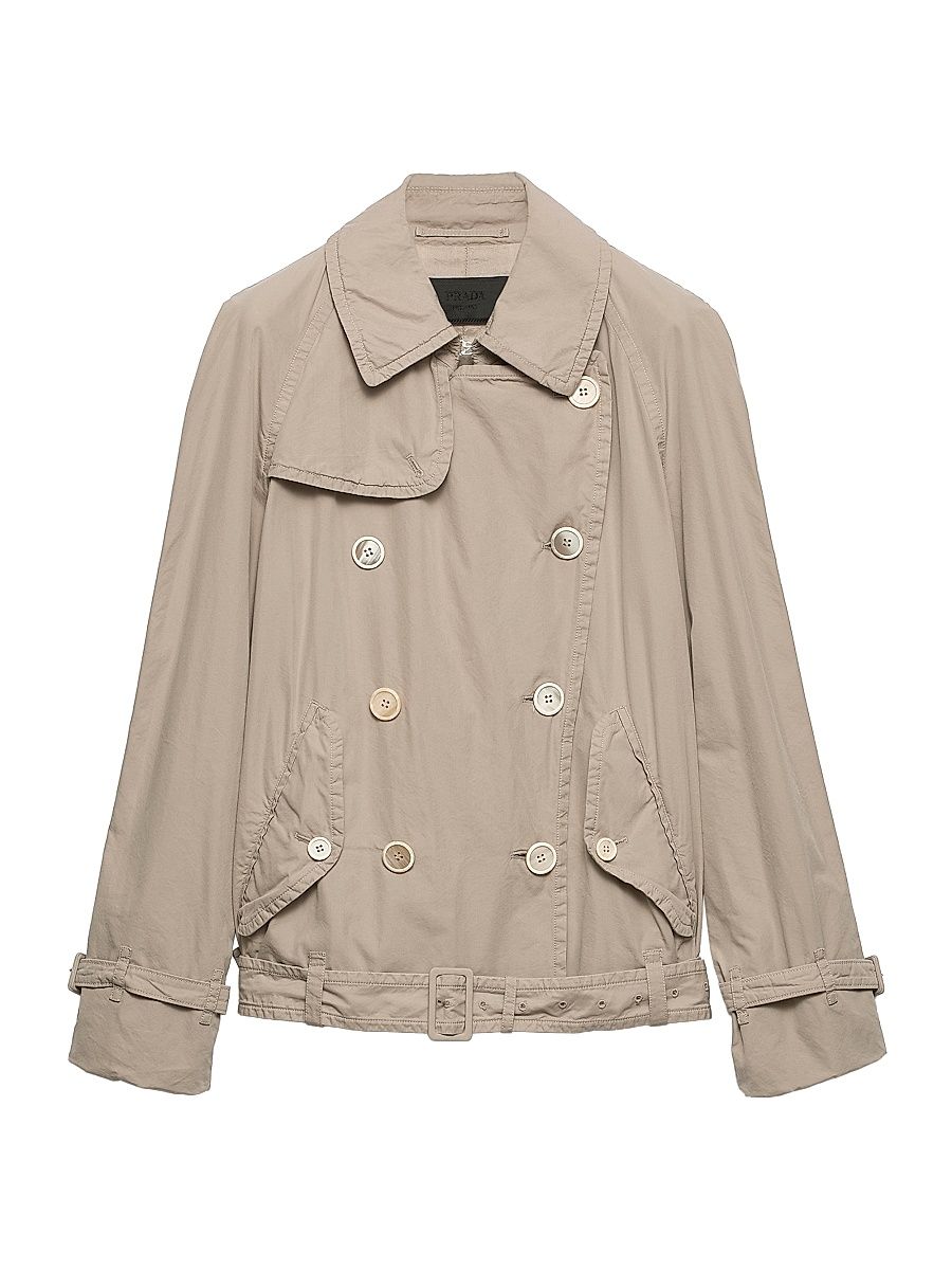 Men's Technical Cotton Jacket - Beige - Size 44