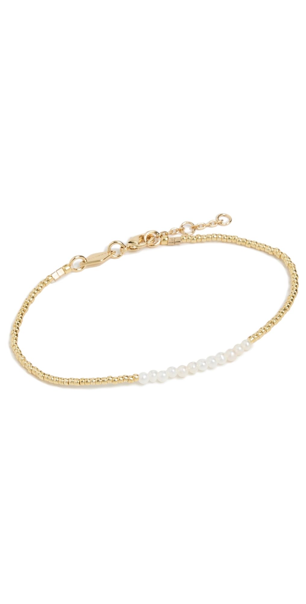Anni Lu Slim Pearly Bracelet Gold One Size