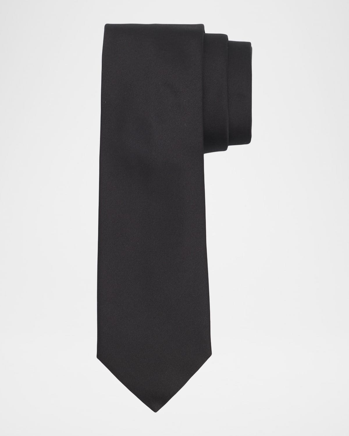 Men & apos;s Solid Silk Twill Tie