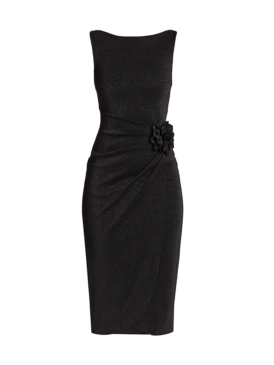 Women's Glenaly Metallic Jersey Midi-Dress - Sugar Hematite - Size 18