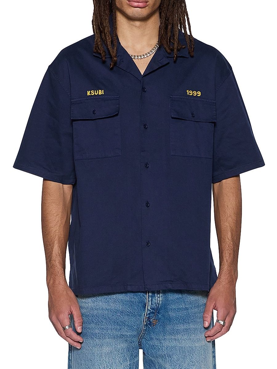 Men's Neo-Nostalgia Mekanik Boiler Shirt - Navy - Size XL