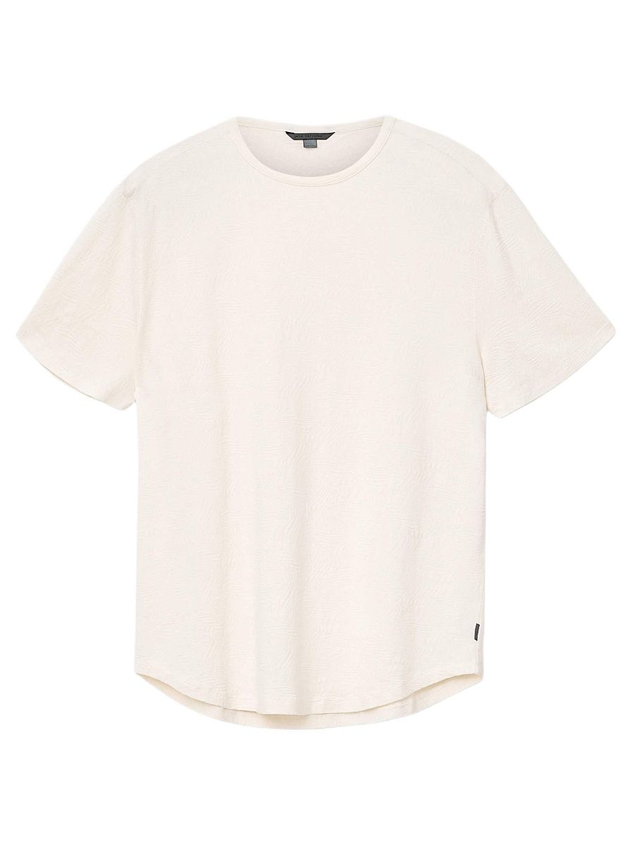 Men's Blaise Wave Texture Crewneck T-Shirt - Salt - Size XL