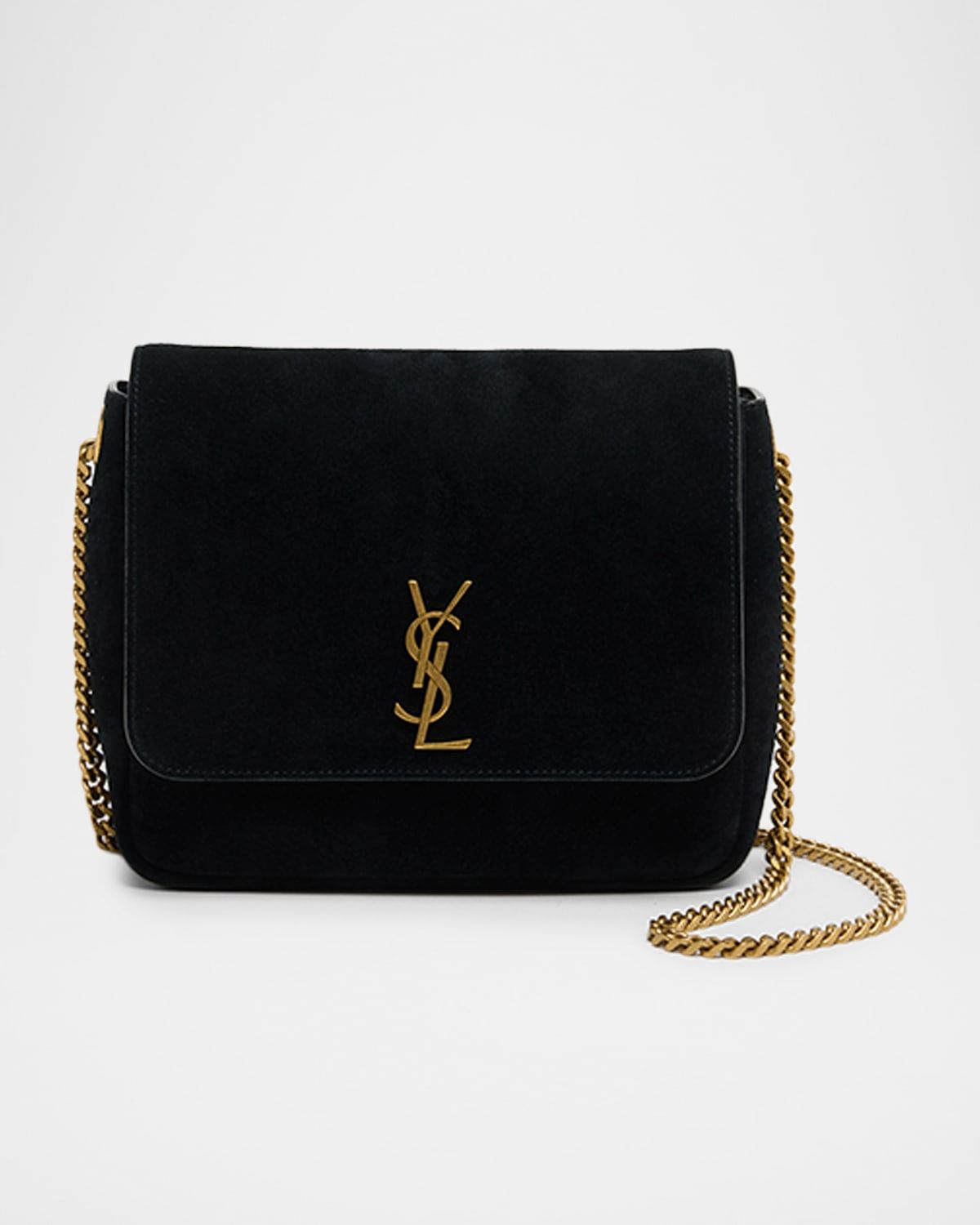 Kate YSL Flap Shoulder Bag in Suede