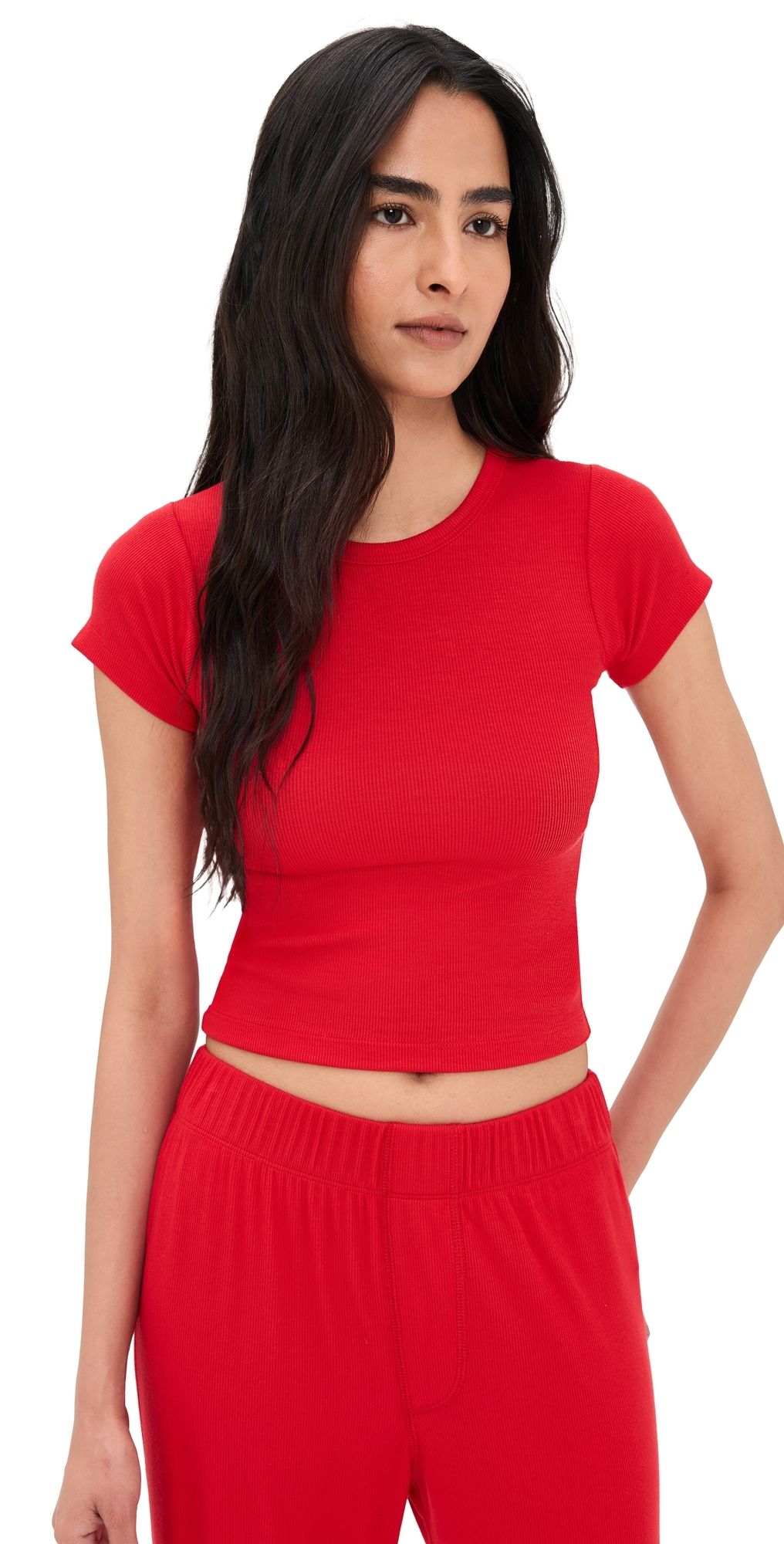 Éterne Short Sleeve Baby Tee Rouge XL