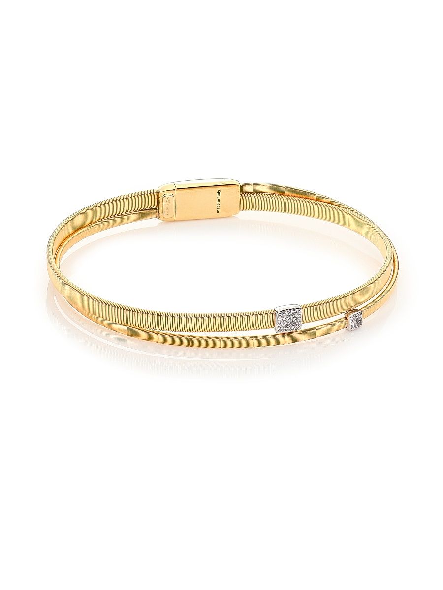 Women's Masai Two-Tone & Diamond Double-Strand Bracelet - Gold