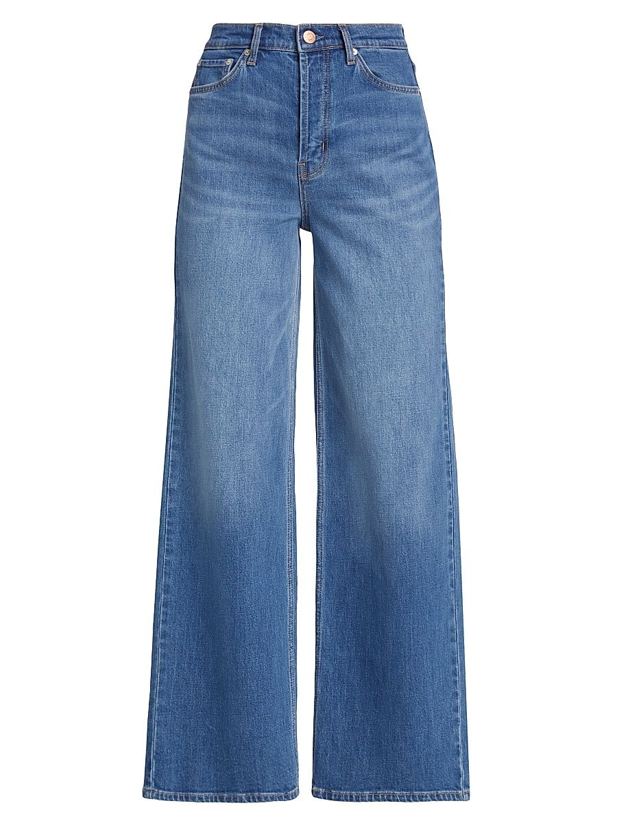 Women's Getty High-Rise Wide-Leg Jeans - Tidal Wave - Size 30