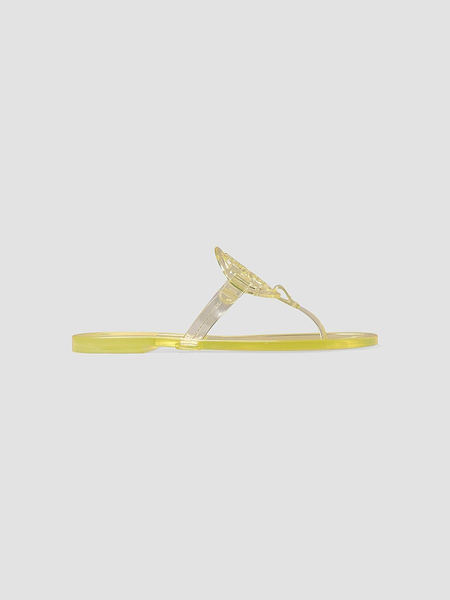 Tory Burch Women's Miller Jelly Sandals - Yellow - Size 6