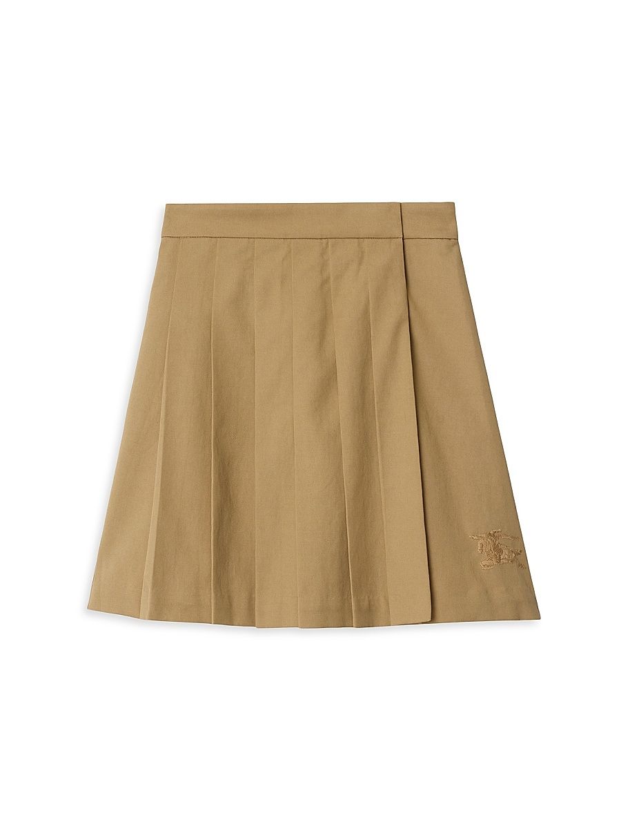 Little Girl's & Girl's Ada Cotton-Twill Pleated Skirt - Sand - Size 6