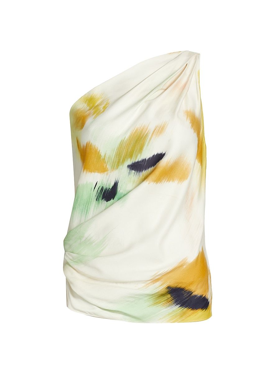 Women's Aster Floral Asymmetric Top - Floral Multi - Size 12