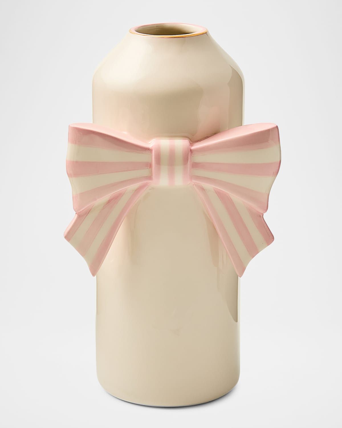 Rosy Bow 10" Vase