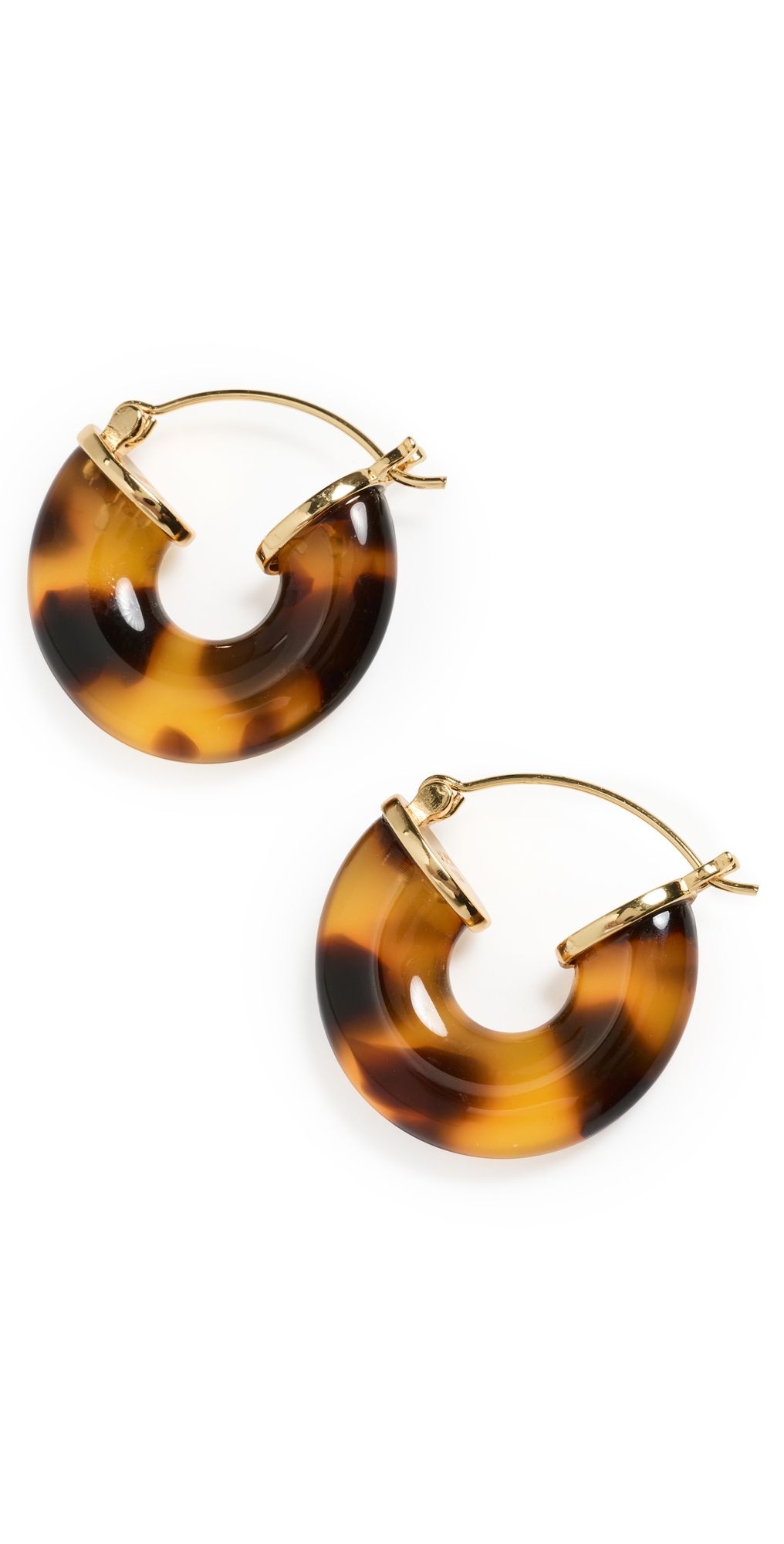 Anni Lu Big Swell Hoops Tortoise One Size
