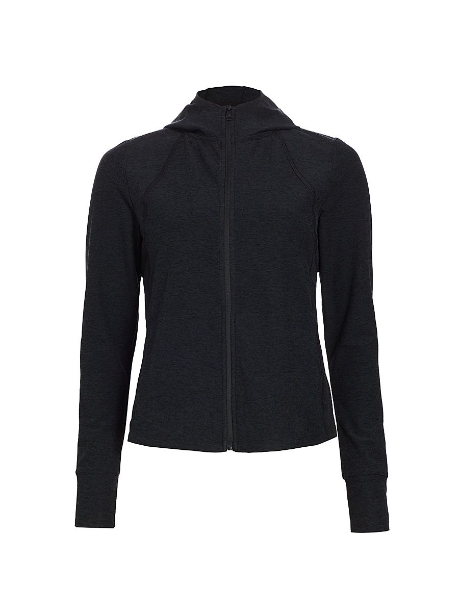 Women's Spacedye High Energy Hoodie - Darkest Night - Size Large