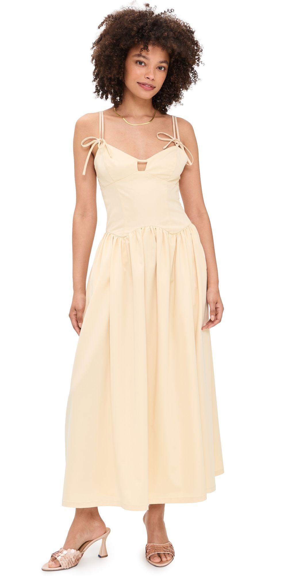 En Saison Elspeth Maxi Dress Butter Yellow S