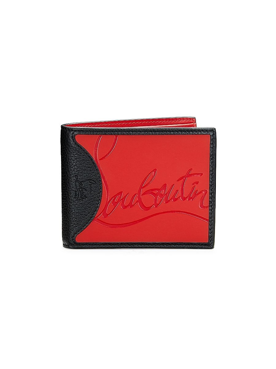 Men's Coolcard Leather Wallet - Red Black