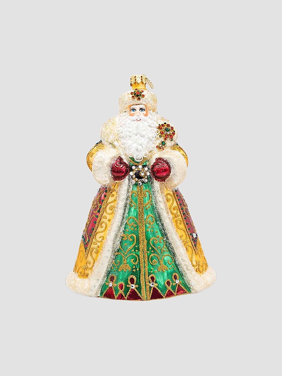 Crown Of Christmas Glass Ornament