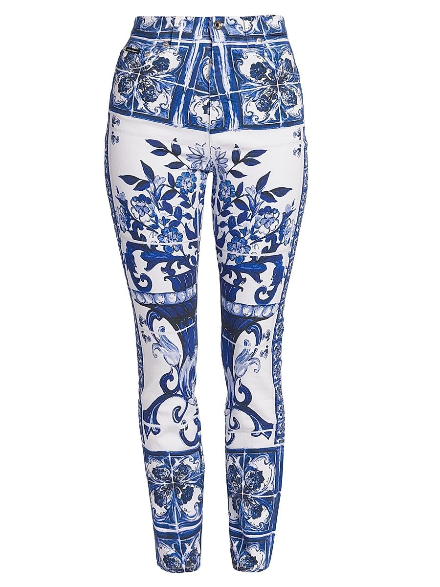 Women's Blu Mediterraneo Painterly Grace Jeans - Variante Abbinata - Size 2