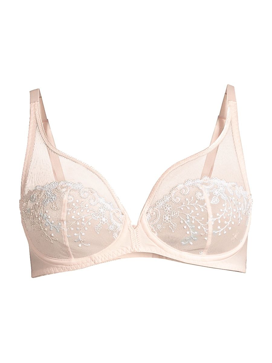 Women's Delice Sheer Plunge Bra - Blush - Size 36G