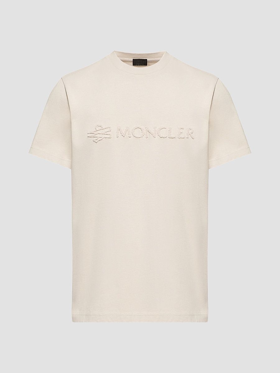 Men's Crewneck T-Shirt in Cotton - White Ivory - Size XXXXL