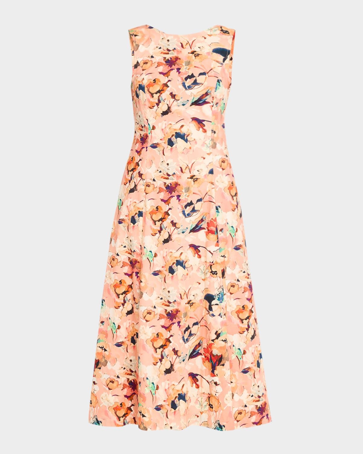 Georgie Floral Cotton Midi Dress