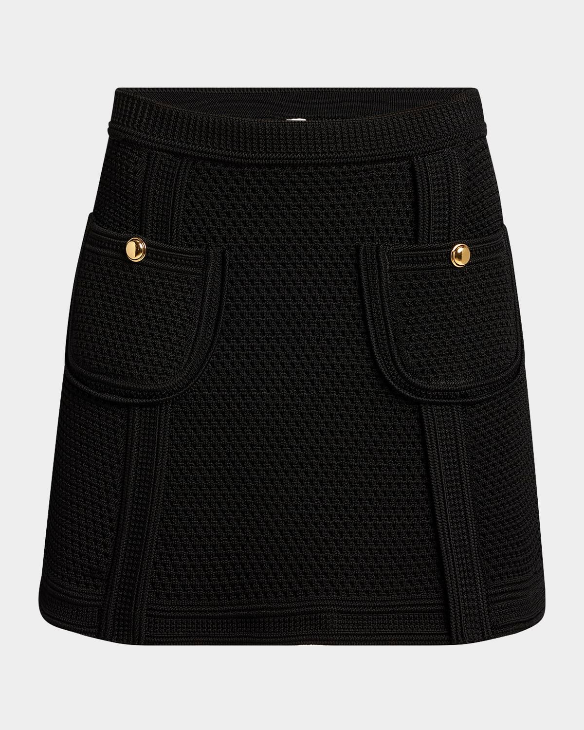 Pocket Knit Mini Skirt