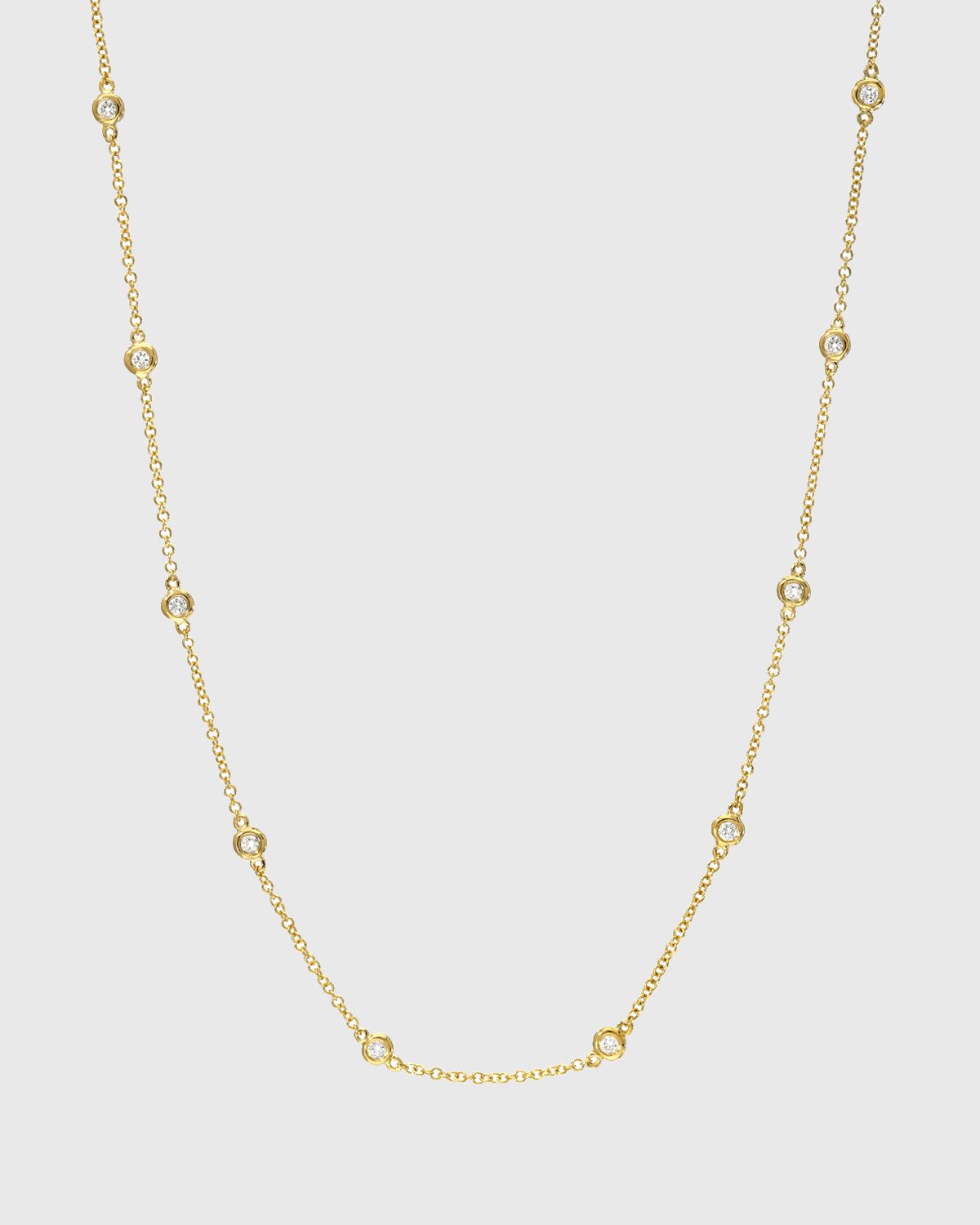 14k Gold Diamond By-the-Yard Necklace