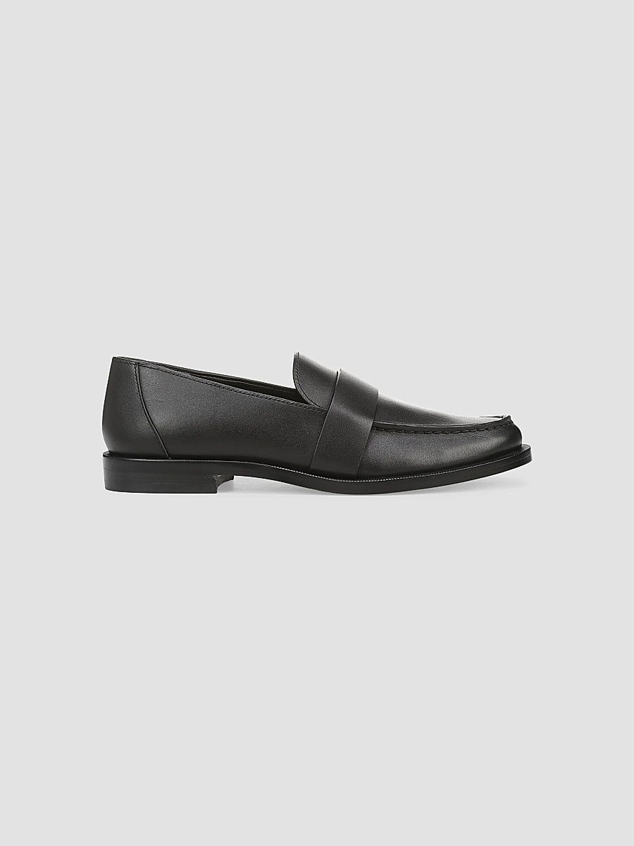 Women's Lola Leather Loafers - Black - Size 11