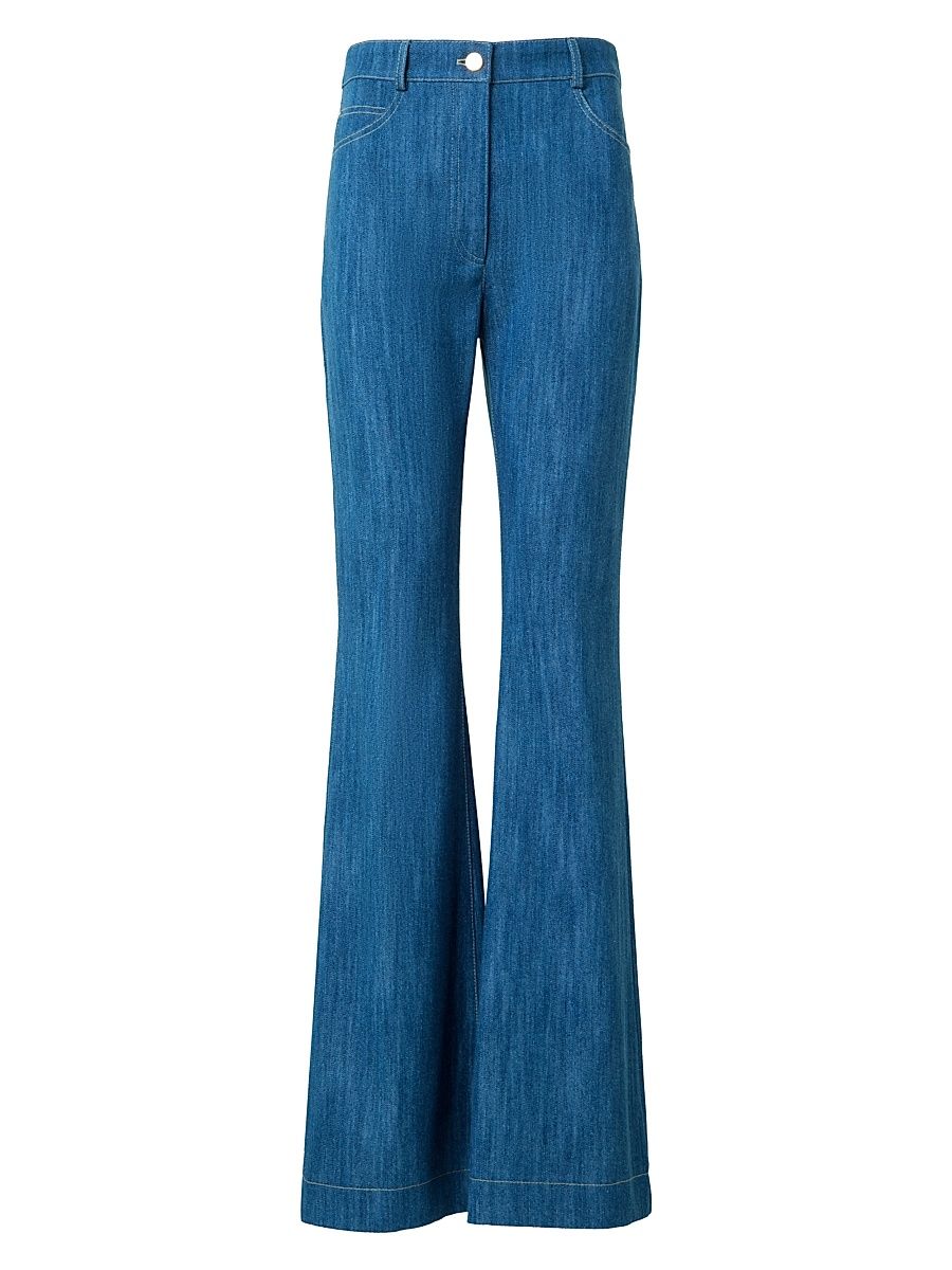 Women's Courtney Flare Pants - Medium Blue Denim - Size 12