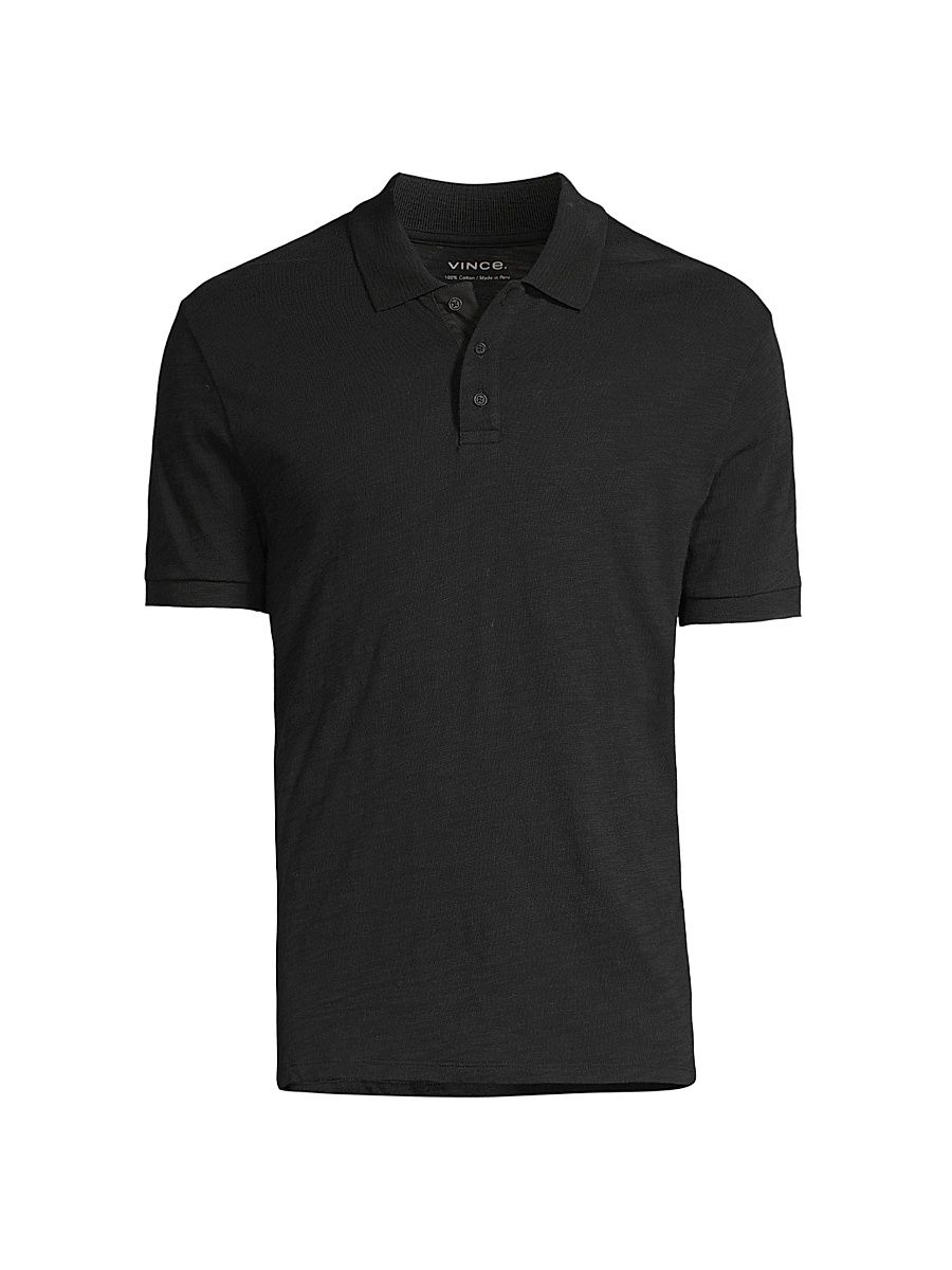 Men's Classic Polo Shirt - Black - Size XL