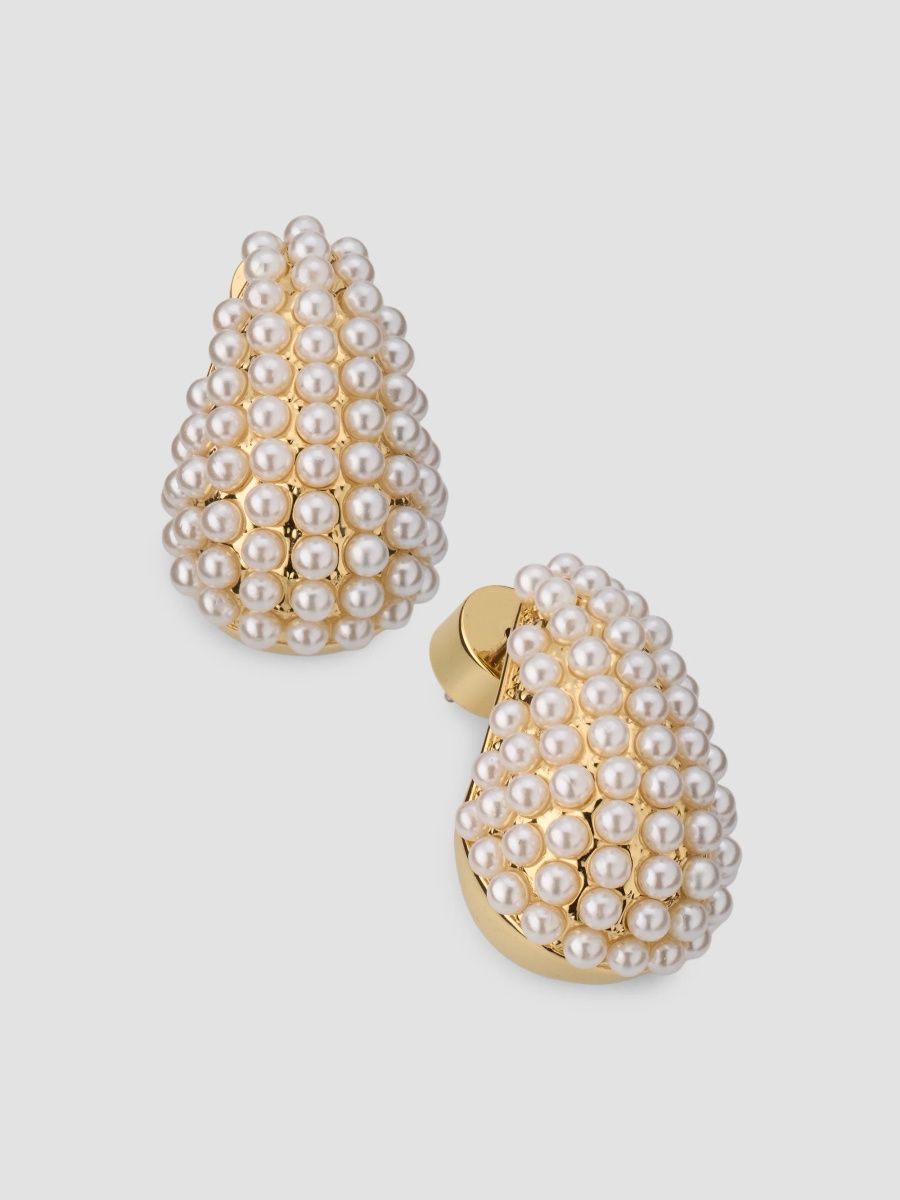 Kenneth Jay Lane Women's 18K-Gold-Plated & Imitation Pearl Teardrop Earrings - Pearl