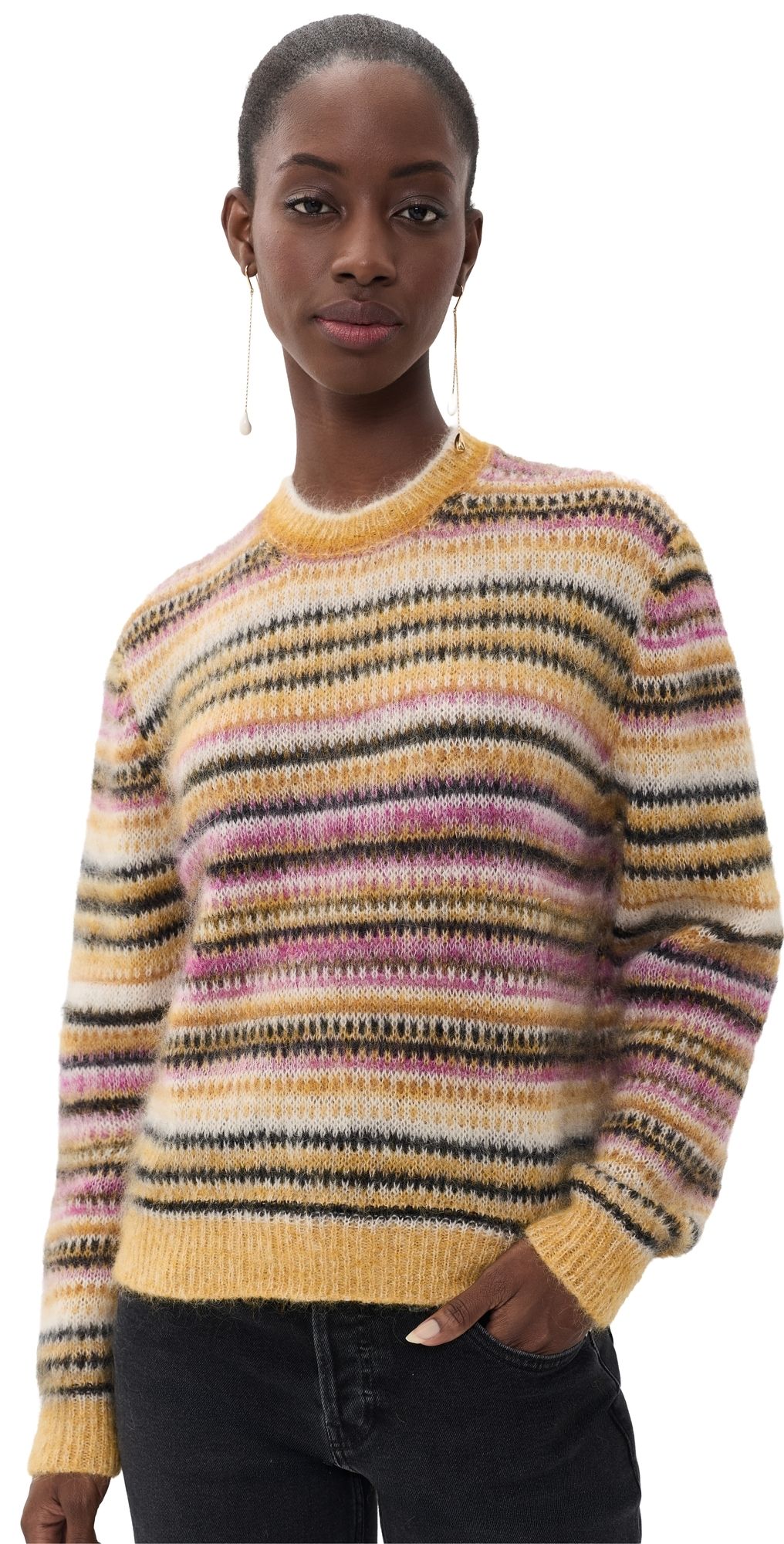 Isabel Marant Étoile Morine Mohair Sweater Mustard 38