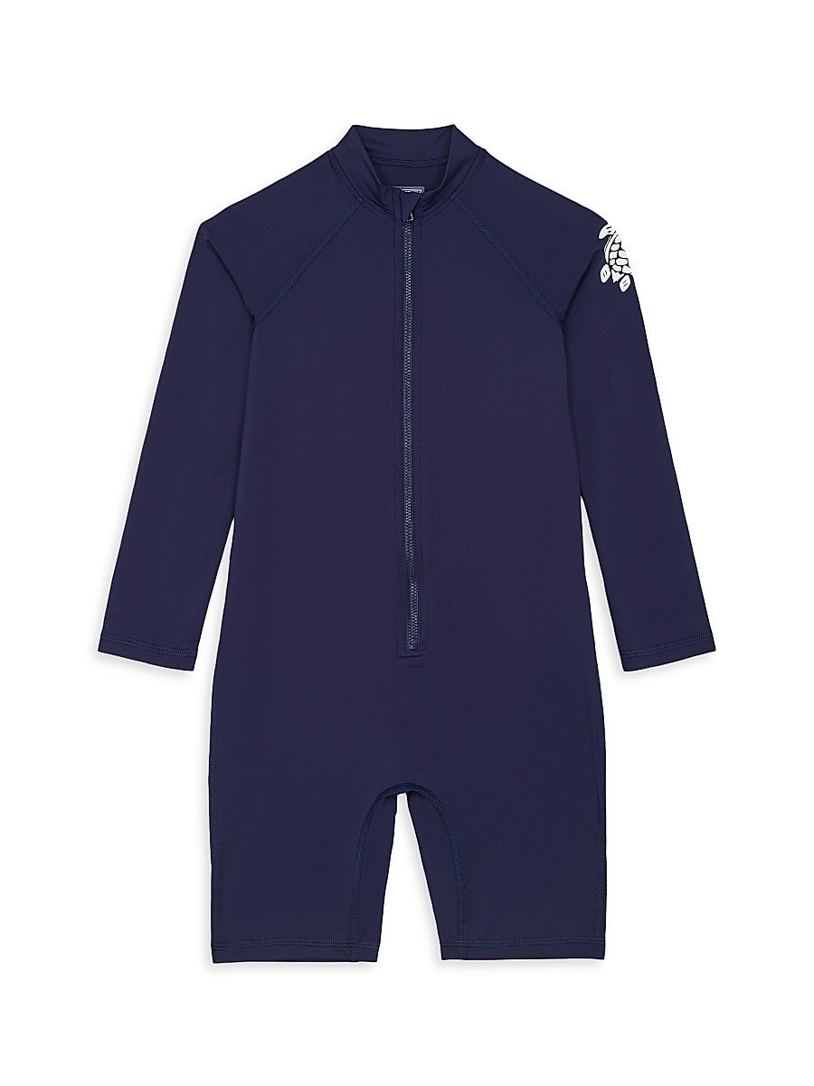 Little Kid's & Kid's Long-Sleeve Wetsuit - Navy Blue Marine - Size 8