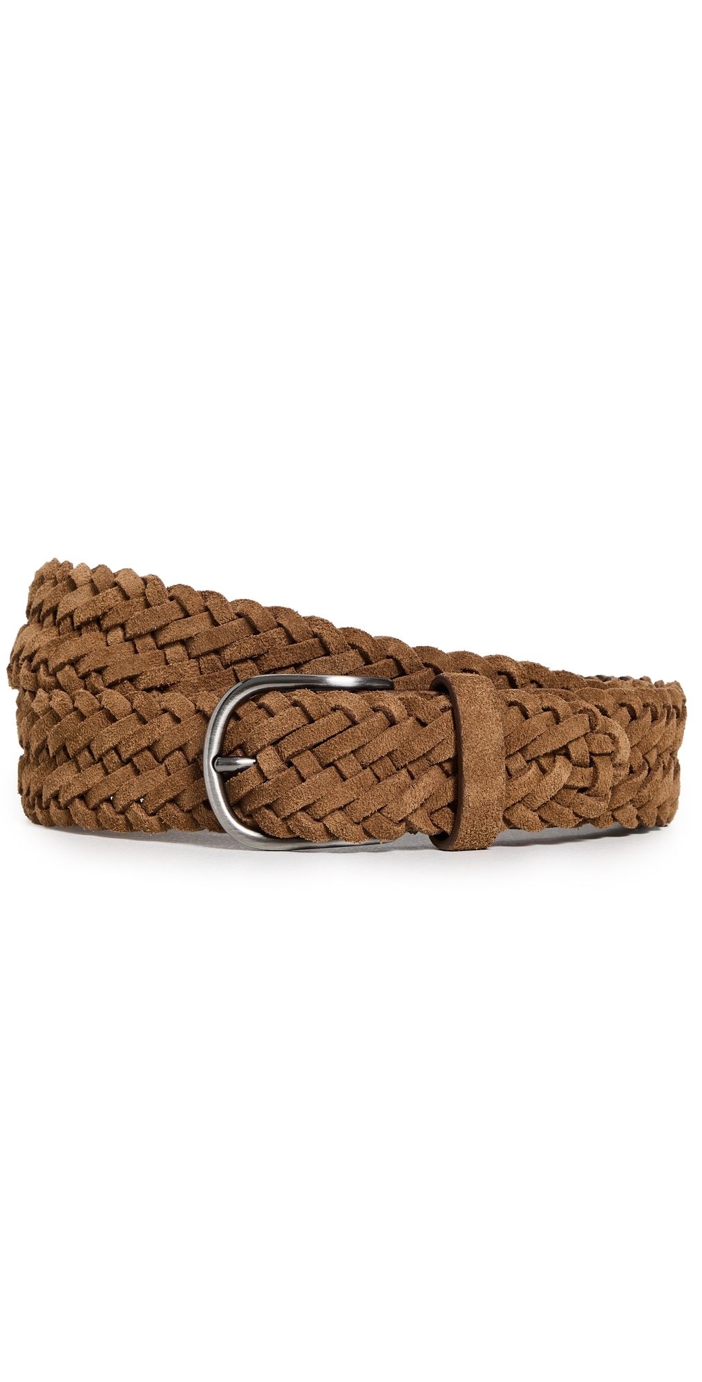 Anderson's Suede Woven Belt Tan M3 38