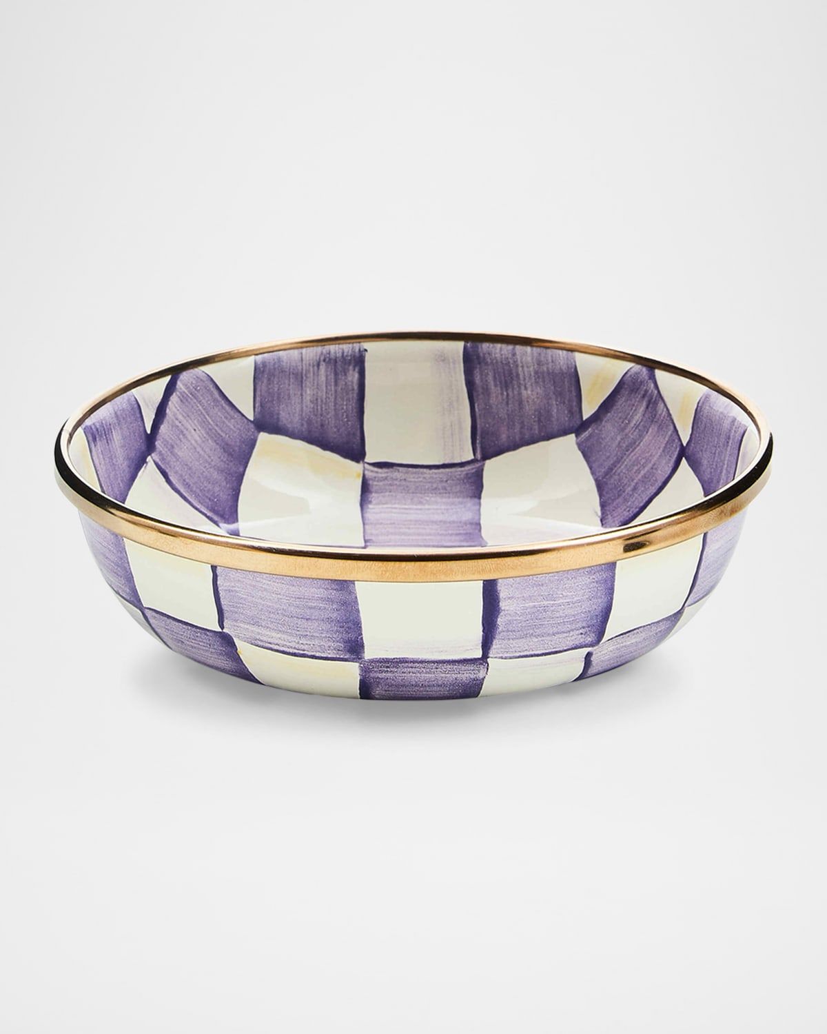 Violet Check Relish Dish