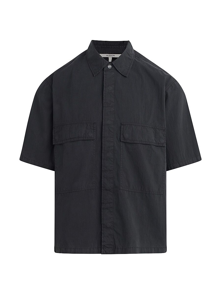 Men's Utility Short-Sleeve Shirt - Black - Size XL
