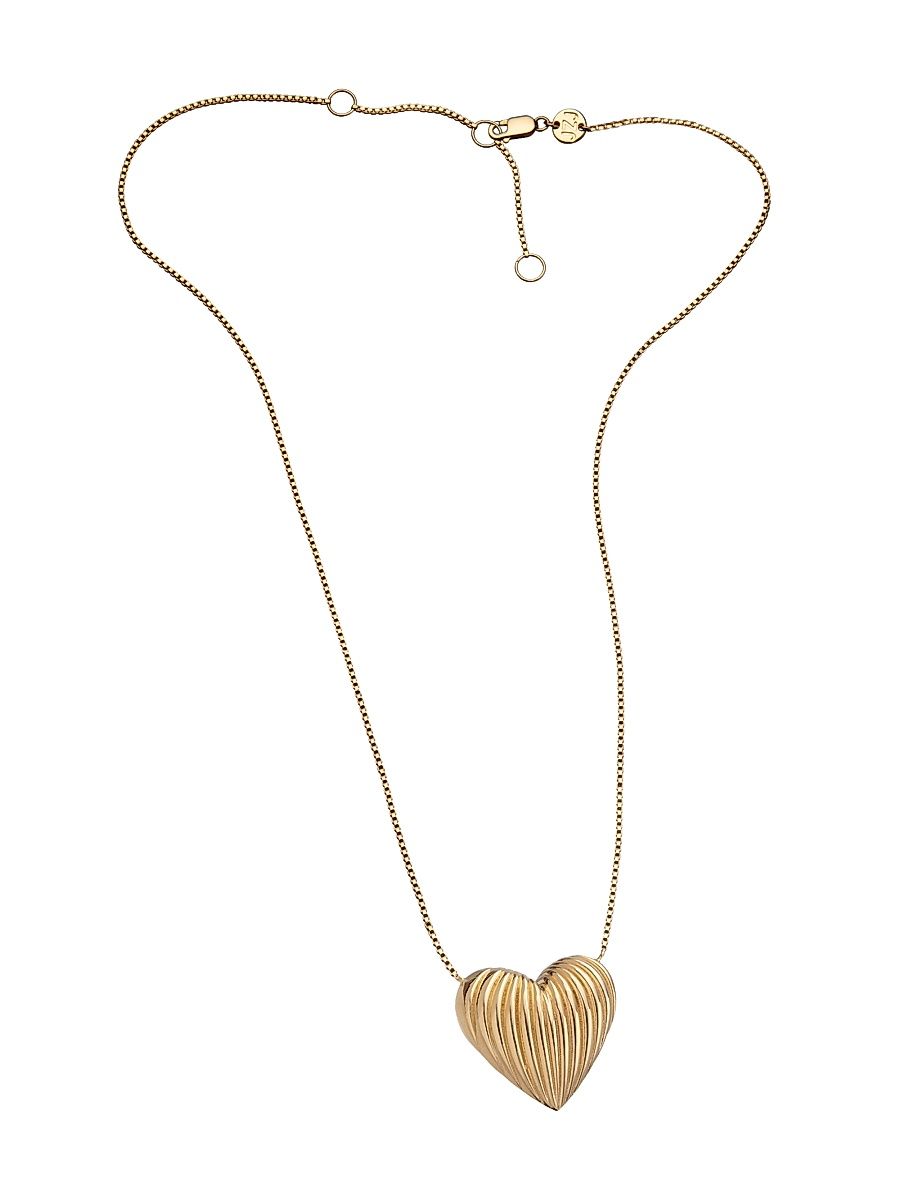 Women's Chara 18K-Gold-Plated Pendant Necklace - Gold Vermeil