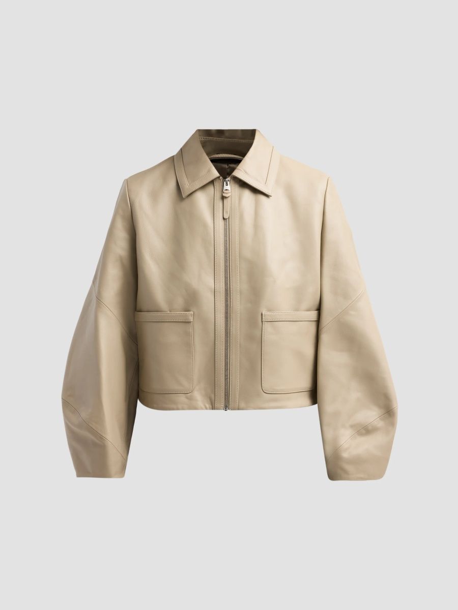 Mackage Women's Solana Leather Jacket - Taupe - Size XL
