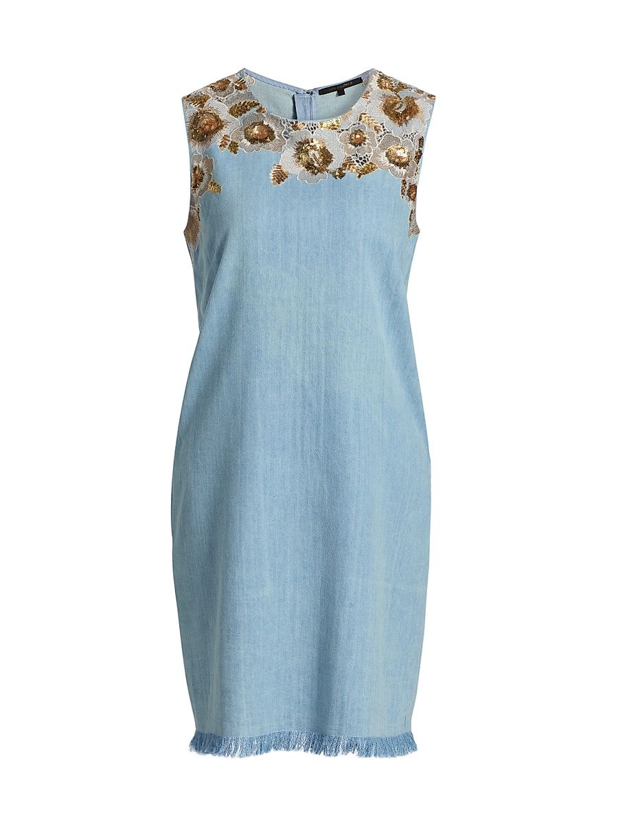 Women's Dallas Denim Minidress - Indigo - Size XL