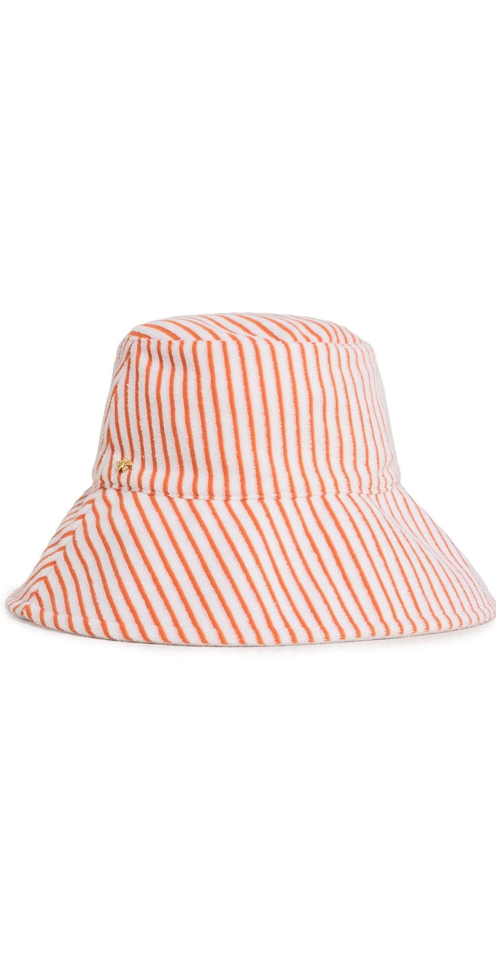 Lele Sadoughi Reversible Terry Long Brim Bucket Hat Creamsicle One Size