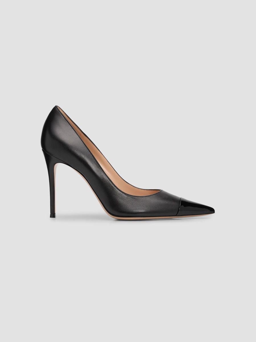 Gianvito Rossi Women's 95MM Leather Stiletto Heel Pumps - Black - Size 12