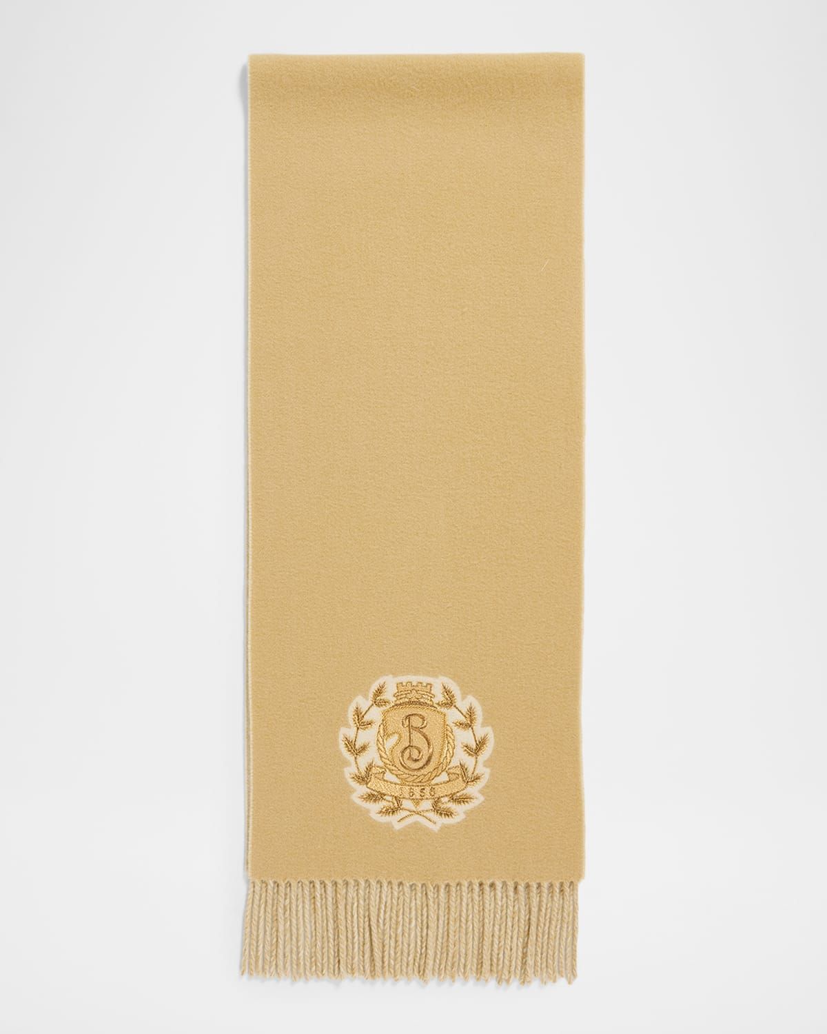 B Crest Cashmere Scarf