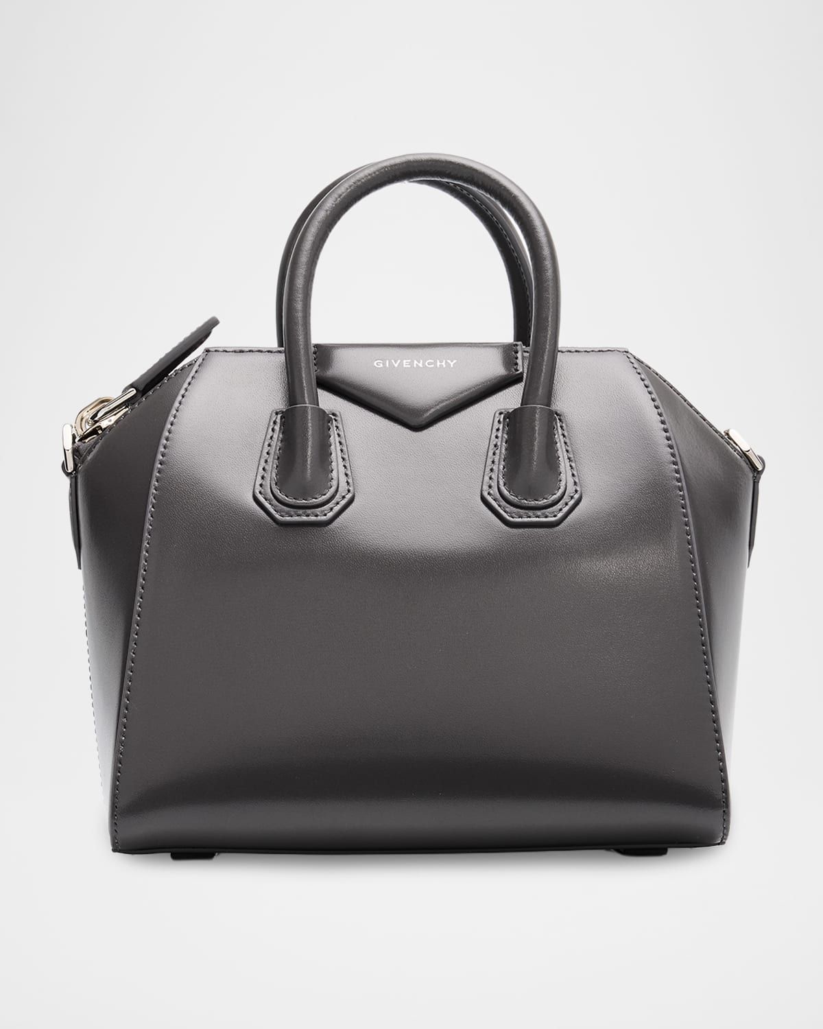 Antigona Mini Top-Handle Bag in Box Leather