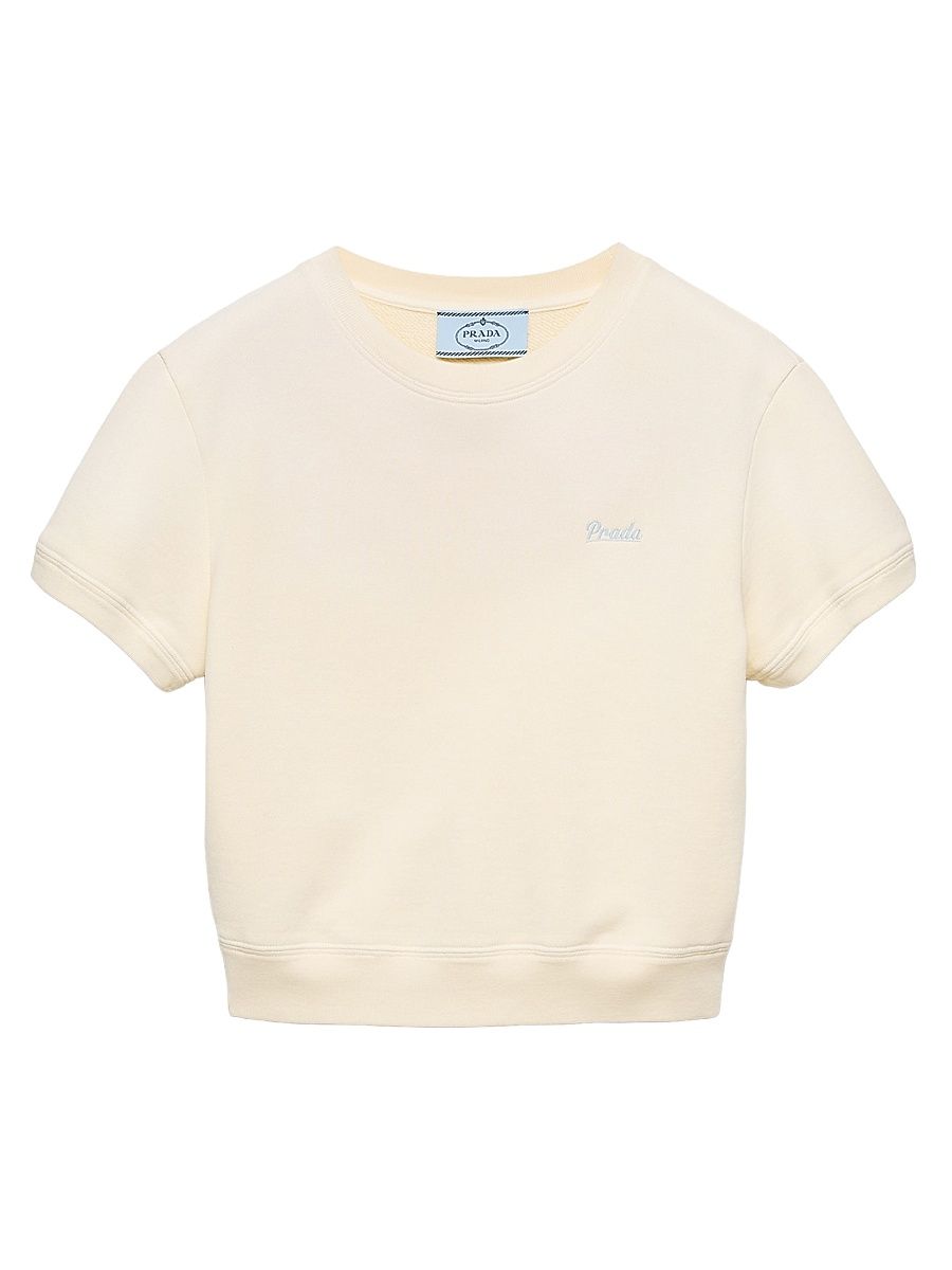 Women's Cotton Fleece Crew-Neck T-Shirt - Yellow - Size XL