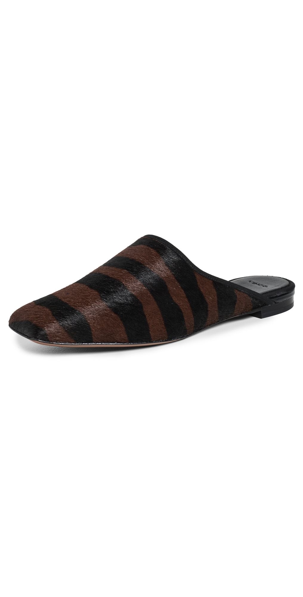 Vince Dakota Fur Mules Molton Brown Multi 10