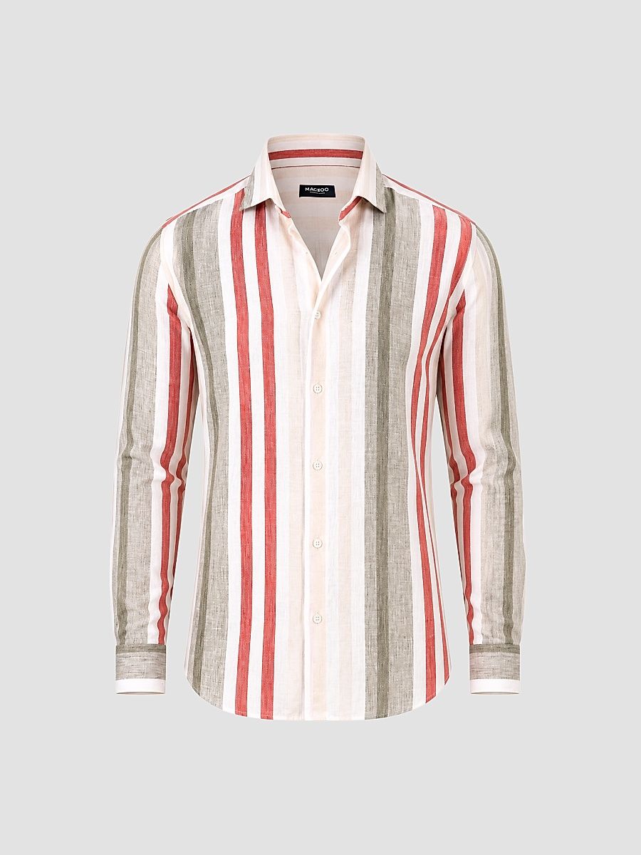 Men's Fibonacci Marthyr Bold Stripe Shirt - Size XXXXL