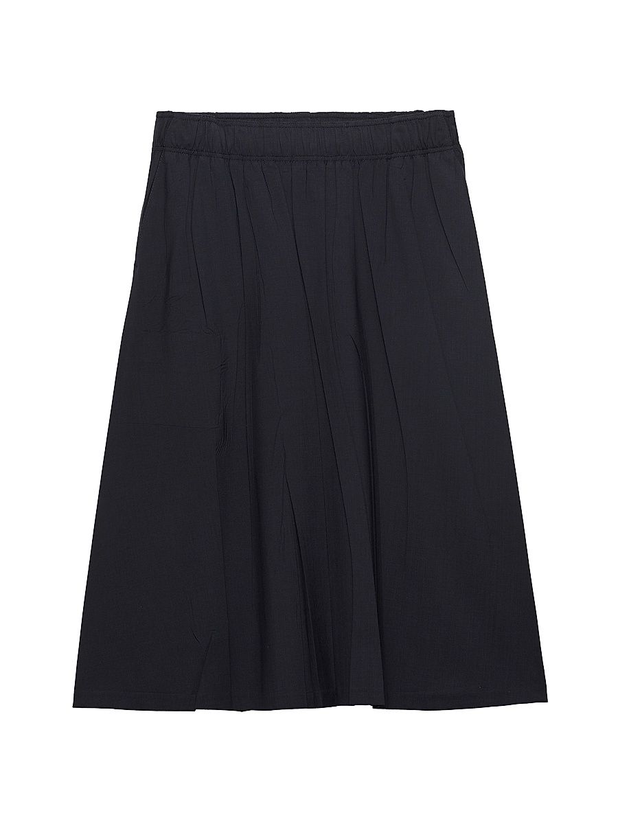 Women's Light Wool Midi-Skirt - Blue - Size 2