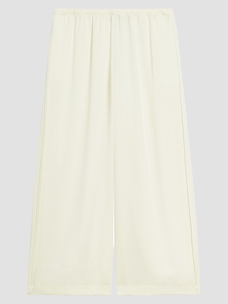 Women's Satin Crop Pants - Lemongrass - Size Large
