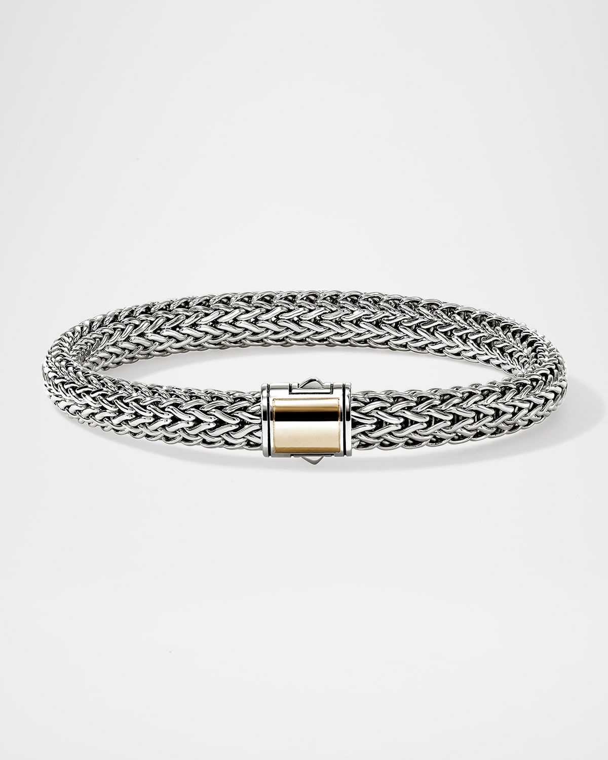 Men & apos;s Icon Sterling Silver Bracelet with 14K Gold Clasp